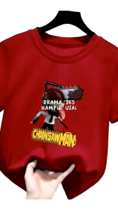 Kaos Anak Usia 2-10 Tahun Dengan Gambar Chainsaw Man