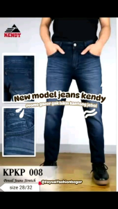 Celana KENDY panjang jeans Slim-fit stret PKP098