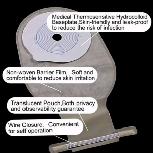 【10pcs 】Medical Stoma Colostomy Bags Size 15-65mm Ostomy Bag Medical Drainable Pouch Bag