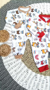 Setelan baju bayi nauviababykids / setelan baju bayi lengan panjang / setelan baju bayi kancing depan / setelan baju bayi 0-6 bulan