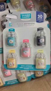 Sáp thơm ô tô Yankee Candle Car Set 5 mùi [Hàng Mỹ]