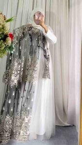 AZZURA DRES BROKAT FREE OUTHER/Naja maxy 2 brokat kombi tille terbaru