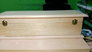 KOTAK KAYU TEMPAT PENYIMPANAN SERBAGUNA DENGAN UKURAN 40×10×10 NATURAL