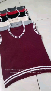 Rompi Rajut Anak/Baju Rajut Anak/Rompi Rajut Anak Laki Laki/Perempuan model krah (v) Usia 1-3 Tahun Kekinian TERMURAH