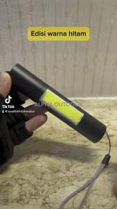 Senter Zoom COB Led Powerbank ALPHA Free Box