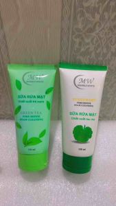 Sữa Rửa Mặt Chiết Xuất Trà Xanh - Rau Má MW Marble White