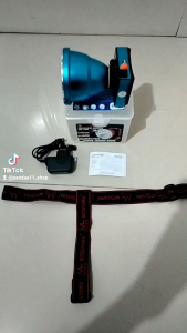 Senter Kepala Super Terang 200 Watt Mitsuyama Cahaya Putih MS-180P Baterai 7200mAh