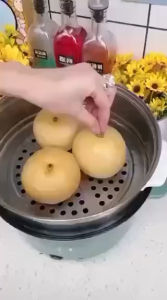 不锈钢水果抽芯器 Stainless Steel Fruit Core Remover不锈钢苹果梨子抽芯器♥水果去核挖孔器工具苹果🍎秋果去核 🌈#冰糖雪梨 #不锈钢雪梨挖孔器#实用好物 #口感特别好 #清热润肺#大号