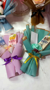 Buket Wisuda kosongan Uang Pocky / Kado ultah