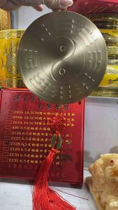 Gương Bát Quái Âm dương Thái cực Cầu lồi bằng đồng tốt