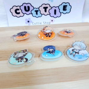 动漫原神亚克力胸针 书包包包笔盒服饰背包帽子挂件 别针徽章配件 Genshin Brooch Acrylic Badge Pin Diy School Pencil Bag Kerongsang Budak Hiasan Beg Topi XZ40