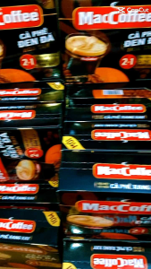 Combo 5 hộp Cà phê Phố Rang xay cao cấp Maccoffee đen đá hòa tan 2in1 thơm ngon