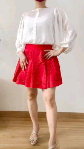 ●ECLAIRE● 02L Kemeja Oneck Lengan 7per8 Sifon Chiffon (NO INNER) Kasual Casual Korea Mode Santai Kerja Basic Polos import 5541