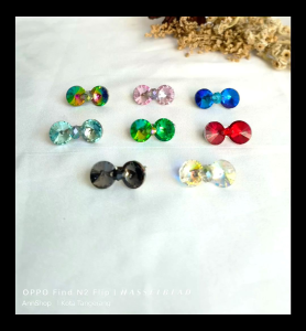 Bros Dagu Imut Kristal Cipir Size 10mm