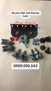 Bộ phụ kiện bạt thả Bạt cuốn - Bát dày sơn tĩnh điện dày 4 li ( khế sắt 49) - Màng sáo - Phụ kiện mái hiên di động