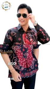 MERAK MERAH baju batik pria cowok lengan panjang dan pendek modern kasual premium batik solo. Seragam batik pria modern 2025. batik kondangan pria. by BatikSoloOri BSO bisa COD