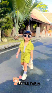 Little Porin - Lula Set crop - Setelan Anak Perempuan Korean Style