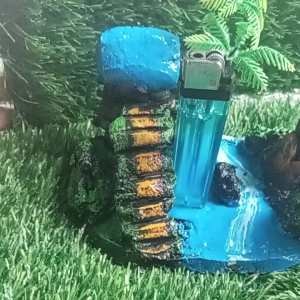 Aquarium Aquascape Ornamen Hiasan Aquarium Tema Pulau Biru dan Karang Bolong Real Pict 1000%