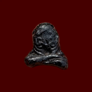 พระปิดตายันต์ยุ่ง หลวงปู่ทับ วัดทอง เนื้อผงคลุกรัก เก่าไม่ทราบปี #4577