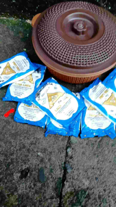 promo paket hemat 1 wadah + garam dapur beryodium 1 kg 10 pak kantong 1 kantong 100gram murah garam beryodium cap segi tiga lima halal