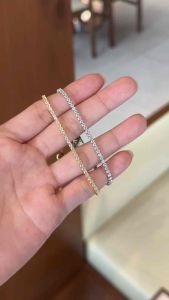SSTYLE💎Elis real moissanite diamond bracelet full diamond setting adjustable bangle sterling silver ladies women gelang 手链饰品满钻可调节设计莫桑钻
