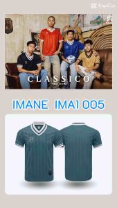 IMANE เสื้อกีฬา CLASSICO ( IMA1 005 ) โลโก้อกซ้าย 3Dใส่เทียว ใส่ออกกำลังกาย ในตัวเดียว