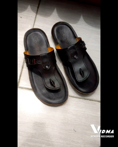 SANDAL KULIT PRIA DR. IAM 4039 COKLAT ( PRODUKSI SENDIRI )