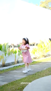 DRESS ANAK JOSELYN KOREAN STYLE PITA TOYOBO PREMIUM GEMES