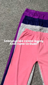 Legging Store99: Celana Legging Bahan Kaos Lembut Anak Perempuan Usia 1-12 Tahun Ukuran Terlengkap