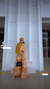 O Gamis Sakura Rayon Diamond Ceruty Babydoll Gamis Busui