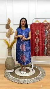 Daster kaos JUMBO abstrak tanpa lengan