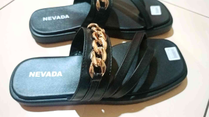 sandal japit slempang nevada/sandal japit hiasan rantai