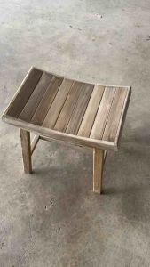 เก้าอี้นั่งทรงโค้ง เก้าอี้นั่งแบบแอ่น เก้าอี้ไม้สัก ทรงมินิมอล ทำจากไม้สักทองแท้