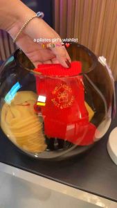 WEAR ALAZ Christmas Stocking Slouch Premium Grip Socks for Pilates Lagree Barre Yoga