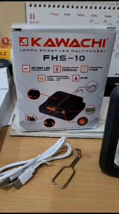 LAMPU EMERGENCY LED SOROT SOLAR PANEL 10 WATT IP66 KAWACHI LAMP FHS-10 SNI TOP QUALITY