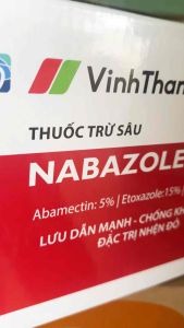 Trừ nhện đỏ Nabazole 20SC Vĩnh Thạnh - chai 100ml - pha 200 lít nước - không gây nóng hoa