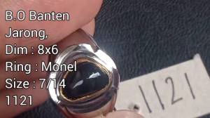 Kalimaya Banten Kode 1121 Ring Monel size 7/13