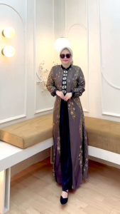 DRESS GAMIS OUTER ADA JUMBO MODE AIRIN 2 IN 1 TERBARU BY SHINBIE 100% ASLI REAL
