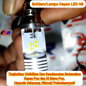 Lampu Depan LED Motor Honda Grand Astrea Soket H6 T19 AC/DC 12 Volt Pengganti Dop/Bohlam Standar