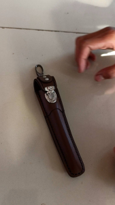 bungkus pipa kulit wadah pipa kulit bosa custom nama/loggo