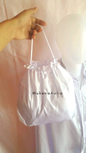 Mukena Putih Polos Renda 2 in 1 Jumbo Mukena Santriwati Pondok