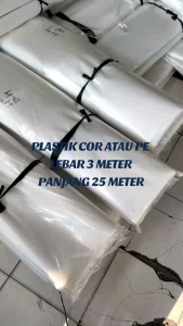 1 ROLL plastik COR UV Lebar 300 CM (bentuk sarung 2 lapis) TEBAL 010 Roll Plastik Pe 25 Meter Bahan Plastik Bening Putih Plastik Pembungkus Untuk Bangunan - Lazada