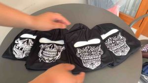 12 PCS Masker Ninja tengkorak