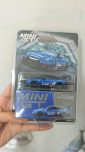 [XESAMSET] MINI GT 1/64 Nissan GT-R R35 LB-Silhouette Works Ver.2 Blue #5 chính hãng kim loại đúc cao capt