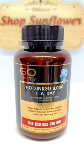 Bổ não Go Healthy Go Ginkgo 9000mg 1-A-Day 60 viên của Úc