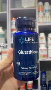 [MỸ] Viên L-Glutathione (reduced) 500 mg  60 viên Life Extension giúp chống gốc tự do chống oxy hóa.