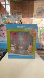 Natur เนเจอร์ขวดนมสไมล์8oz แพ็ก3