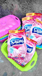 Promo Sabun Cuci Sayang Deterjen Bubuk Kemasan Terbaru 220 Gram & Wadah Plastik Gratis