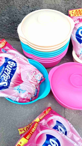 Paket Hemat Sabun Sayang & Deterjen Bubuk 220 Gram + Mangkok Melisa Warna