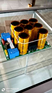 Kit PSU 8 elco 100v 10000uf Max Gold komplit softsta+Tegangan simatris PSU class AB isi 8 elko 10000uf 100v lengkap softstarpsu simetris psu power amplifier kelas AB